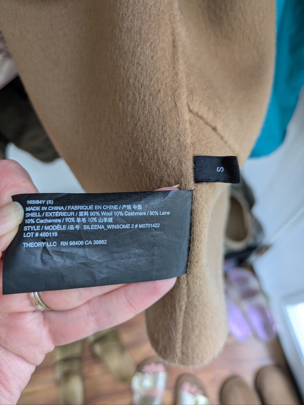 Theory Sileena Winsome Cashmere Blend Cardigan Jacket - Picture 4 of 5